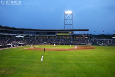 Looking in from right field. 