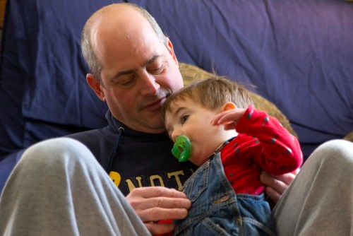 Father and son.