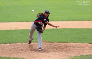 Still in high school... and pitching for Team USA. 
