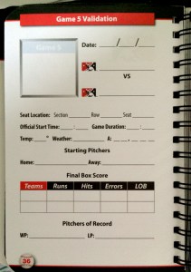 A blank page in the passport. 