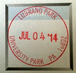 A stamp from one of the parks. 